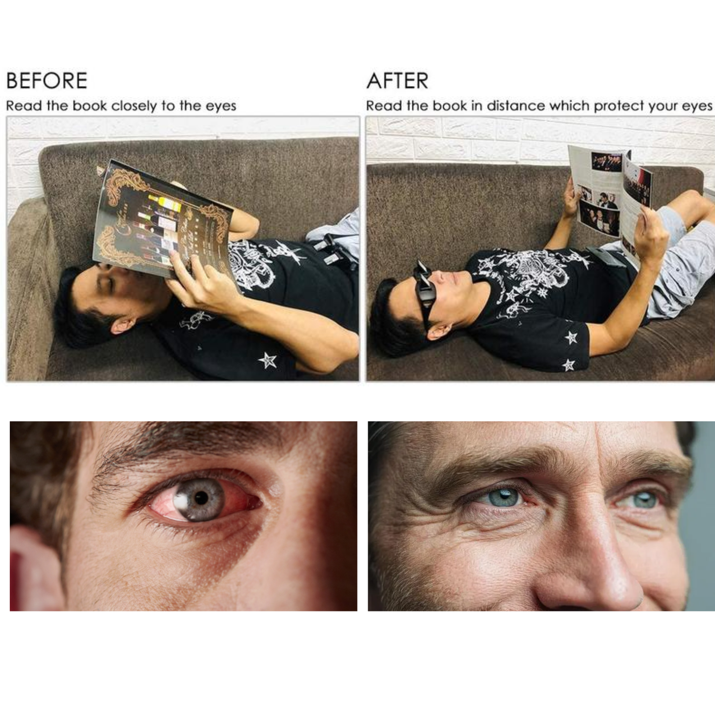 Lazy Eyeglasses for Lazy People